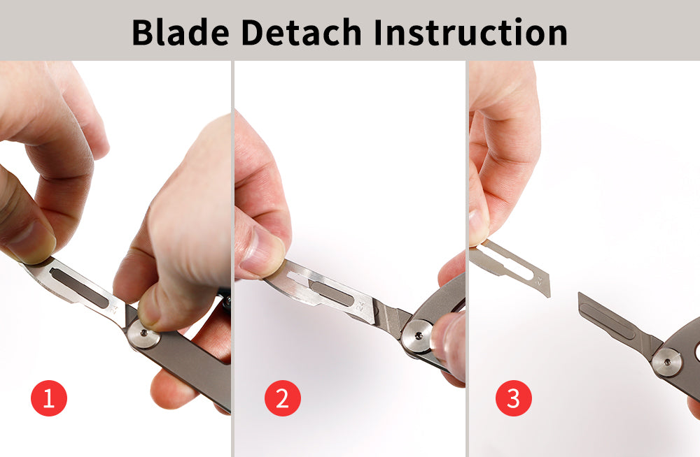 TACRAY Carabiner Keychain Clip with mini knife