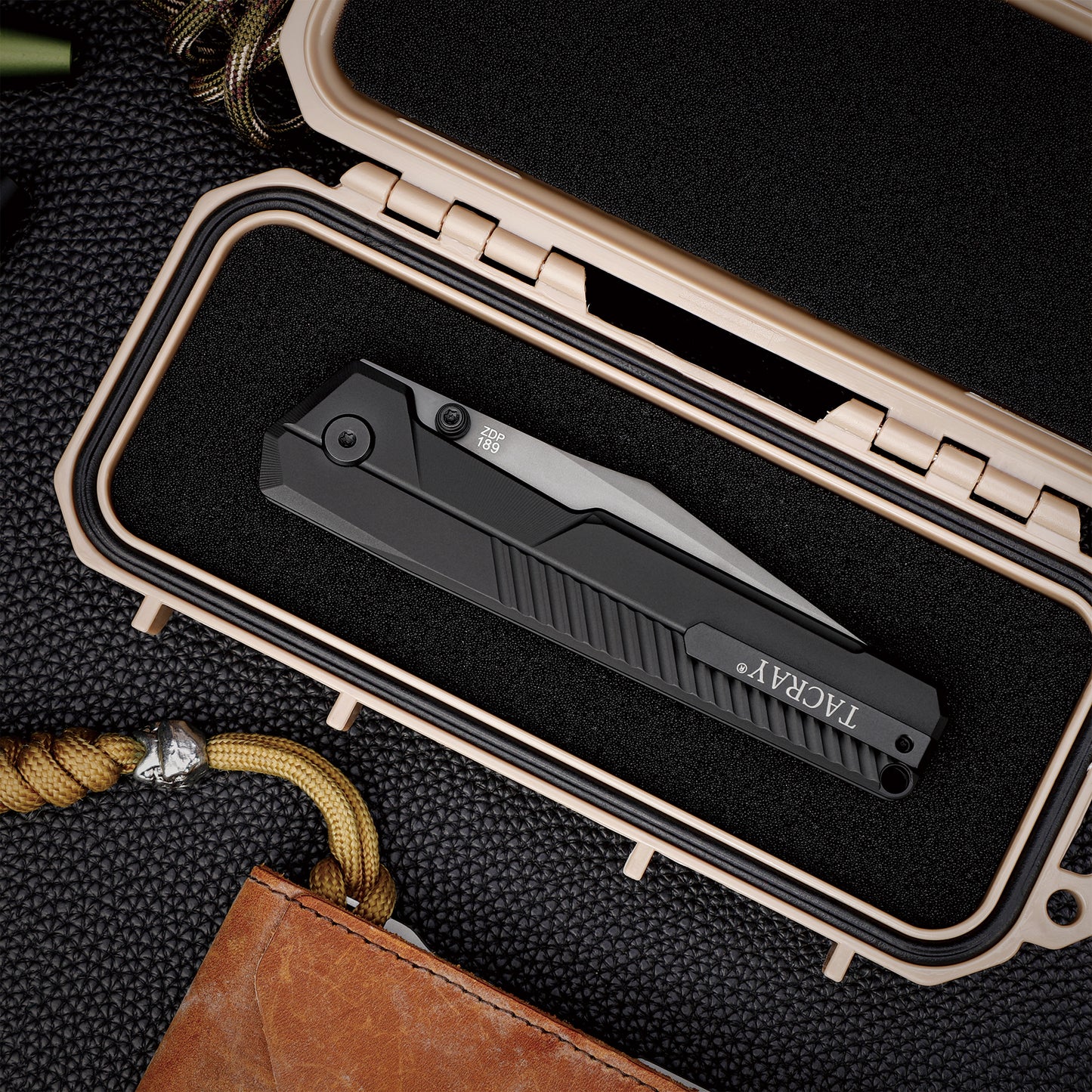 TIRAN ZDP-189 Ultra-Thin Titanium Handle Folding Knife