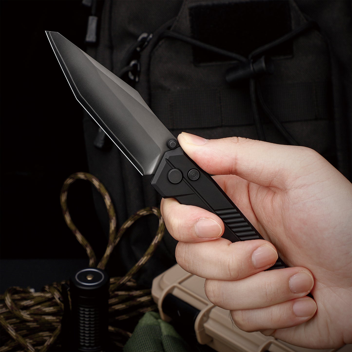 TIRAN ZDP-189 Ultra-Thin Titanium Handle Folding Knife