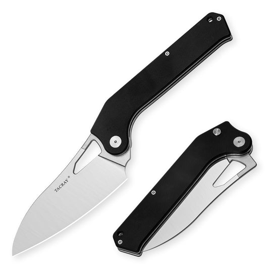 TACRAY Folding Kitchen Knife 10Cr15MoV Blade