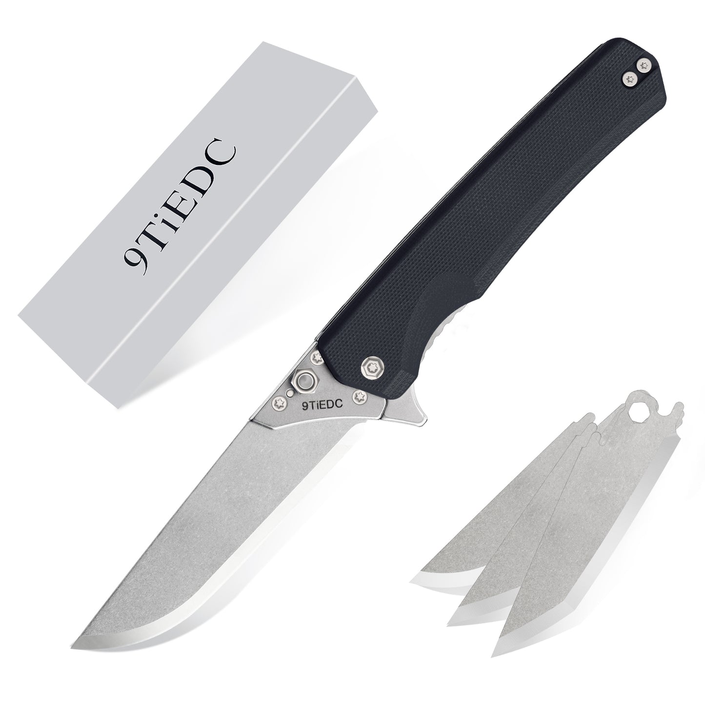 9TiEDC Replaceable-Blade EDC Pocket Knife