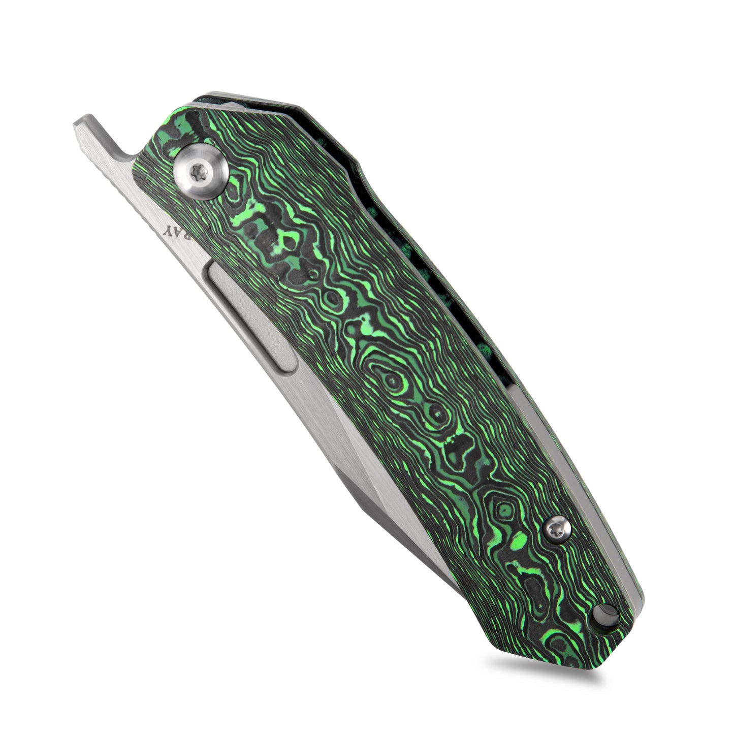 Tacray Liner Lock Knife Jungle Wear Fat Carbon(Satin)