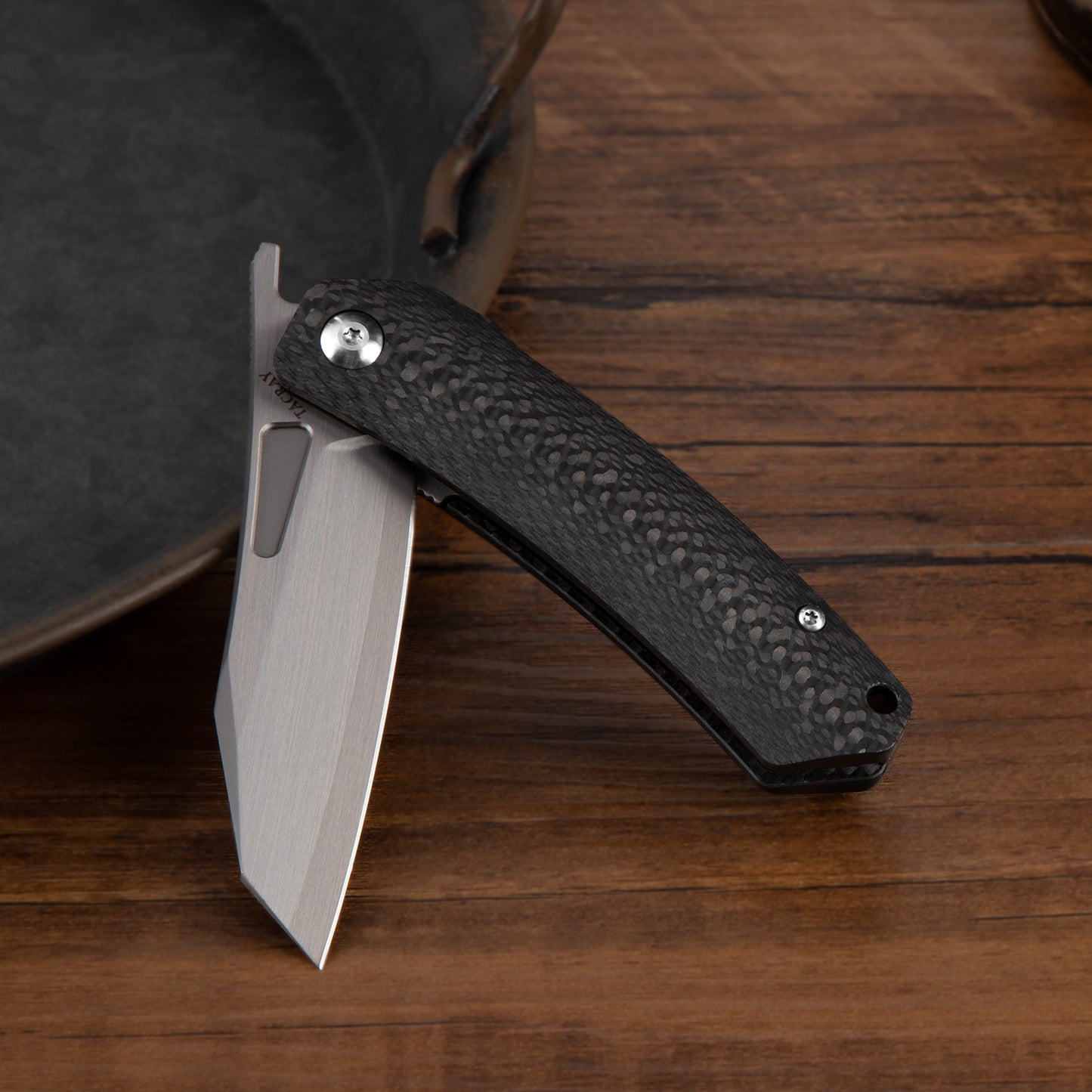 Tacray liner Lock Knife Carbon Fiber(Satin)