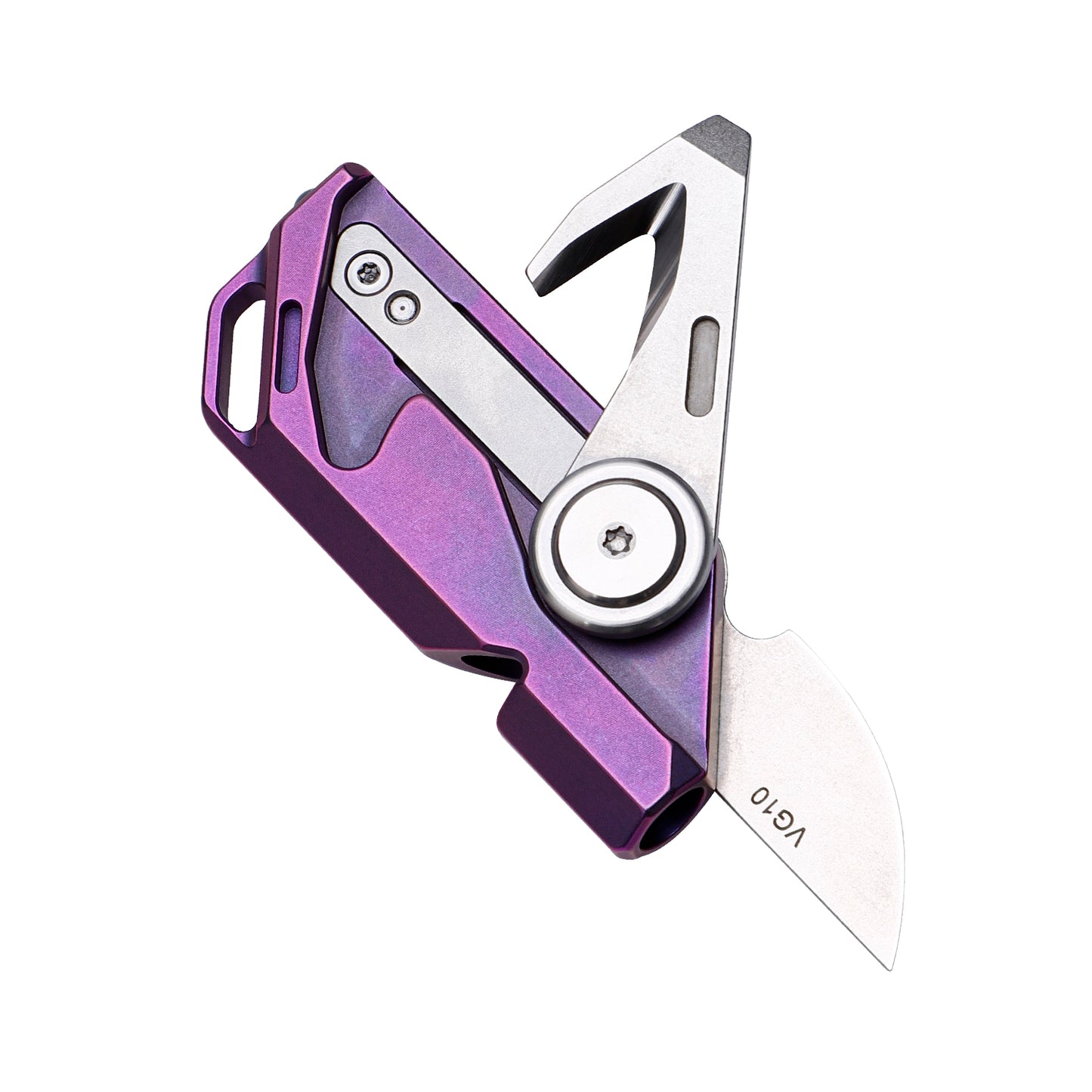 TACRAY Titanium Emergency Whistle with Tiny Knife | 130db Loud Sound