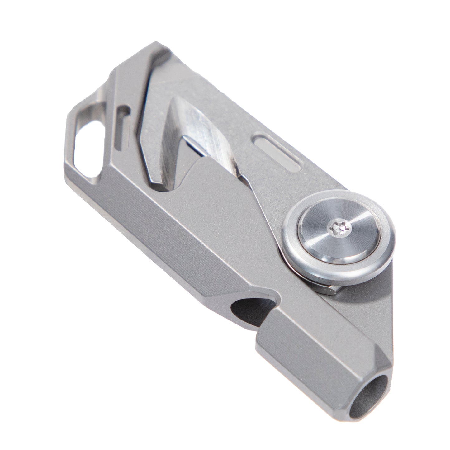 TACRAY Titanium Emergency Whistle with Tiny Knife | 130db Loud Sound