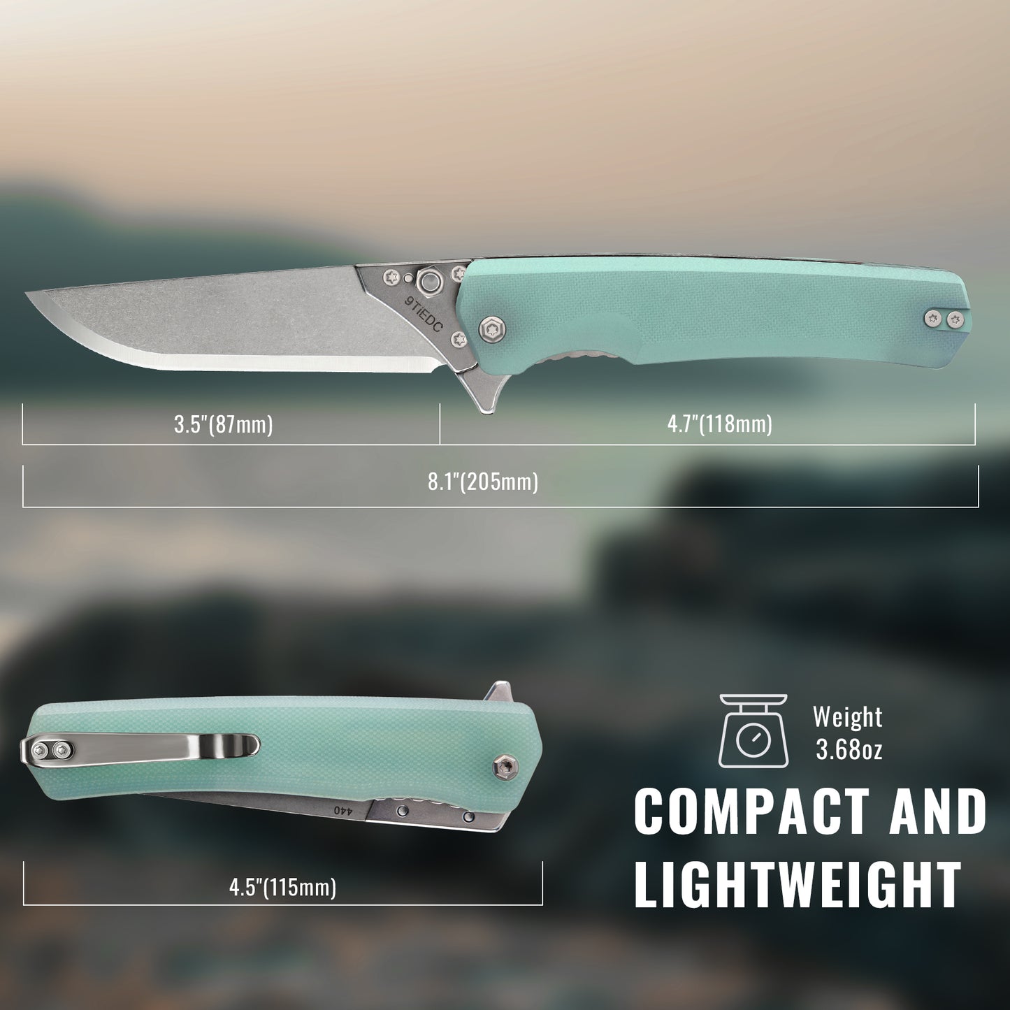 9TiEDC Replaceable-Blade EDC Pocket Knife