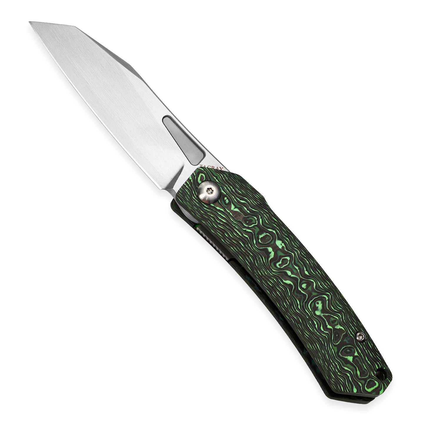 Tacray Liner Lock Knife Jungle Wear Fat Carbon(Satin)