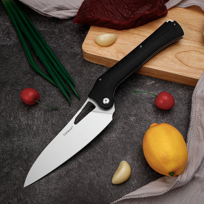TACRAY Folding Kitchen Knife  10Cr15MoV Blade