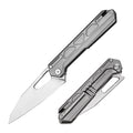 Tacray titanium folding kitchen knife grey