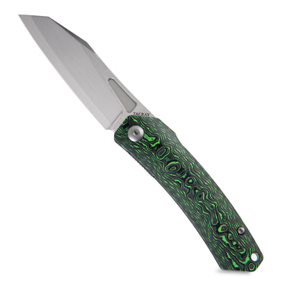 Tacray Liner Lock Knife Jungle Wear Fat Carbon(Satin)