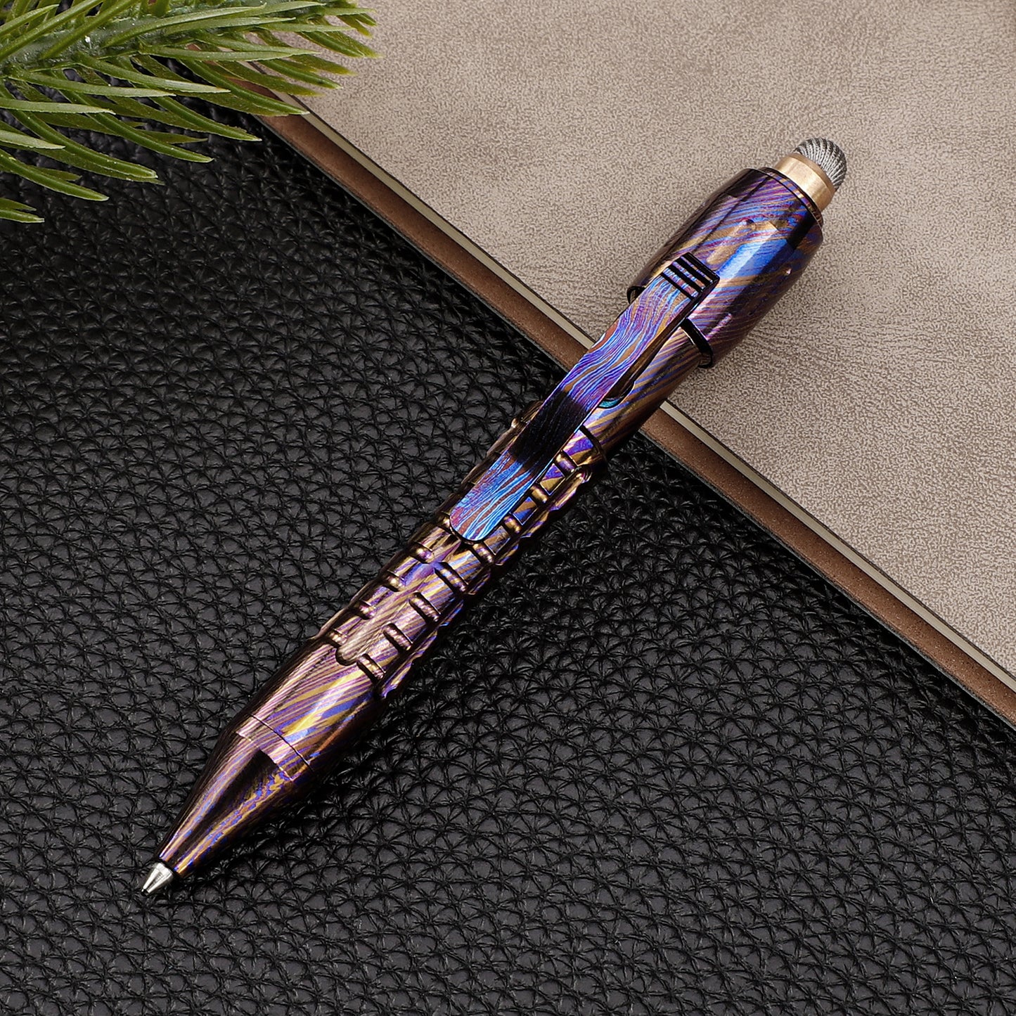 Tacray MP1 EDC Mini Titanium Pen with Replaceable Bits, Box cutter, Tungsten Tip, Screwdrivers, Pencil & Stylus