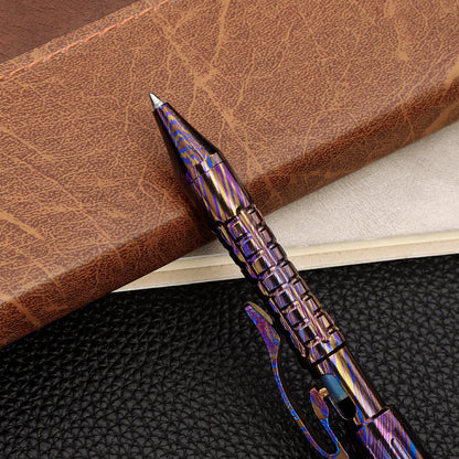 Tacray MP1 EDC Mini Titanium Pen with Replaceable Bits, Box cutter, Tungsten Tip, Screwdrivers, Pencil & Stylus