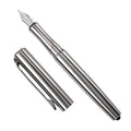 Tacray Titanium Fountain Pen with Glass Breaker Silver