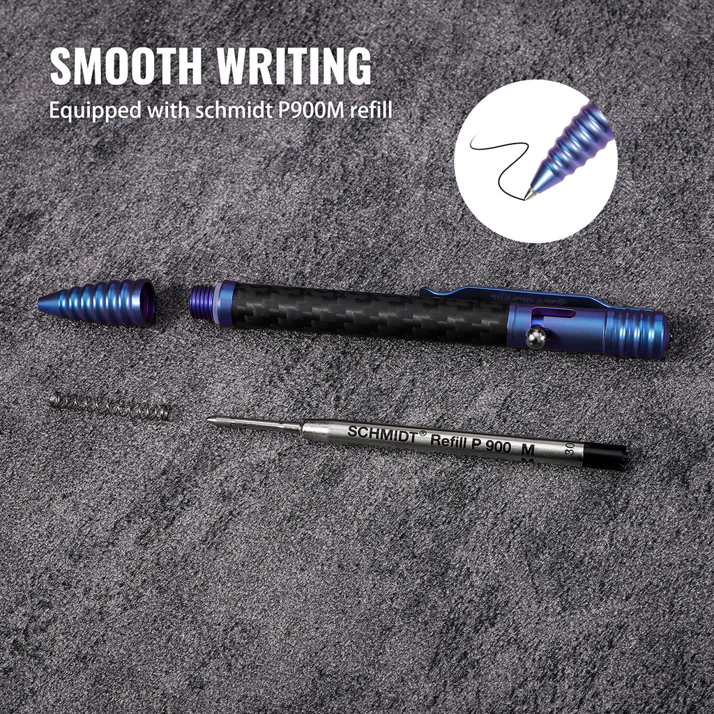 Tacray Titanium Bolt Action EDC Pen – Carbon Fiber