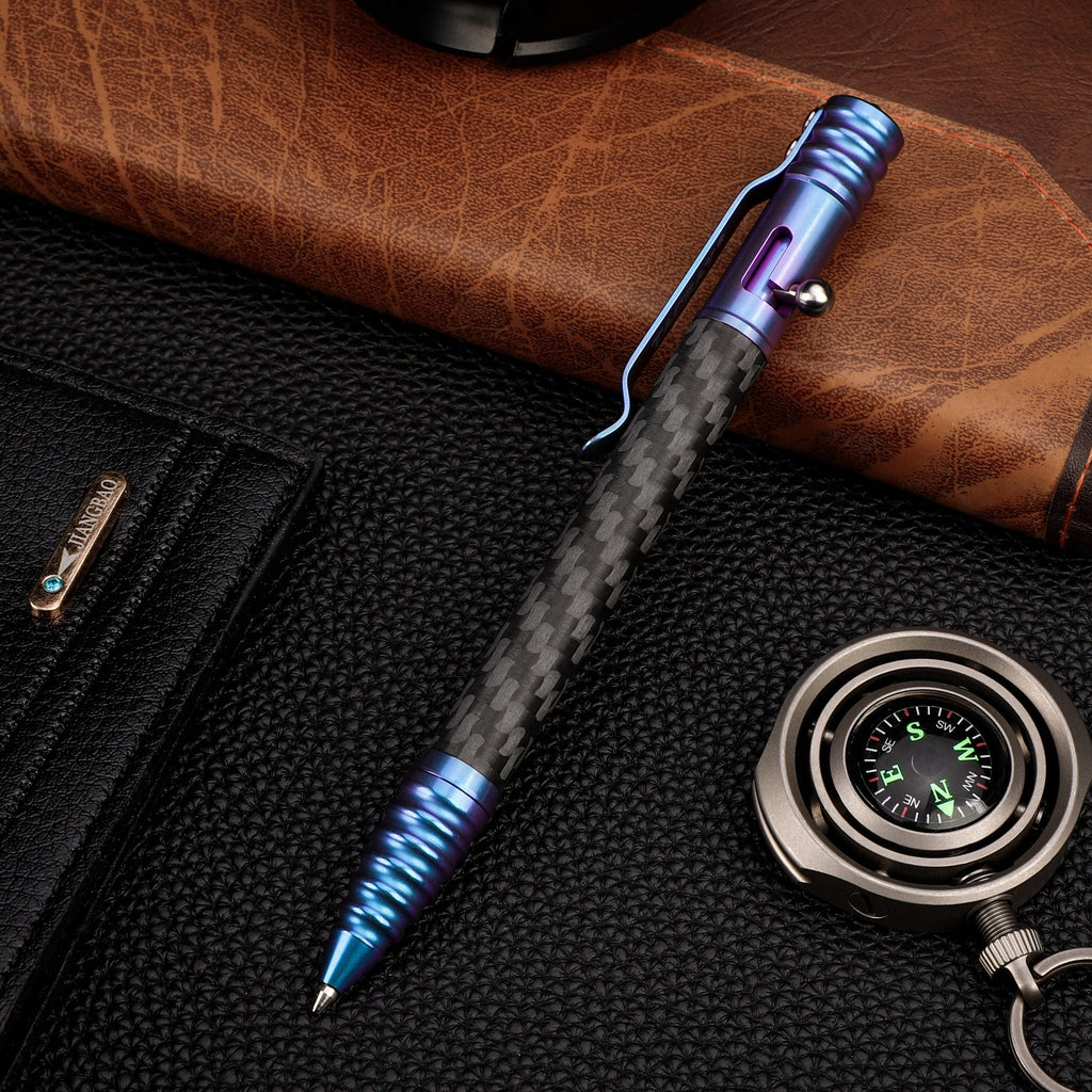 Tacray Titanium Bolt Action EDC Pen – Carbon Fiber