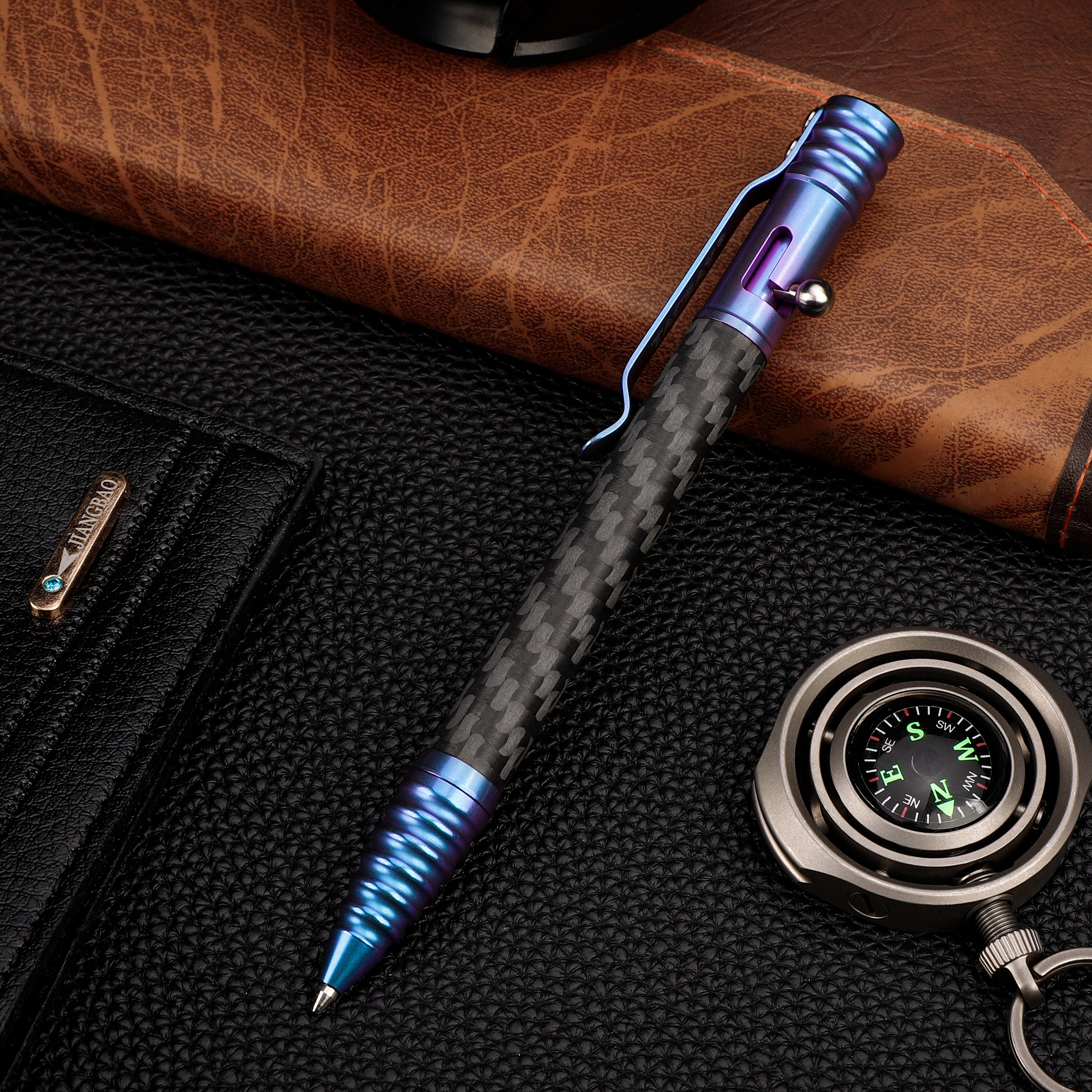 Tacray Titanium Bolt Action EDC Pen – Carbon Fiber