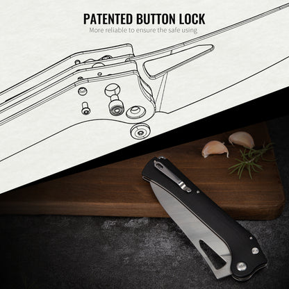 TACRAY Folding Kitchen Knife  10Cr15MoV Blade