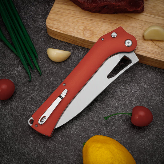 TACRAY Folding Kitchen Knife  10Cr15MoV Blade