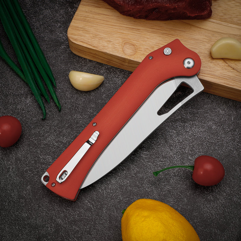 Tacray Folding Kitchen Knife – 10Cr15MoV Steel Blade