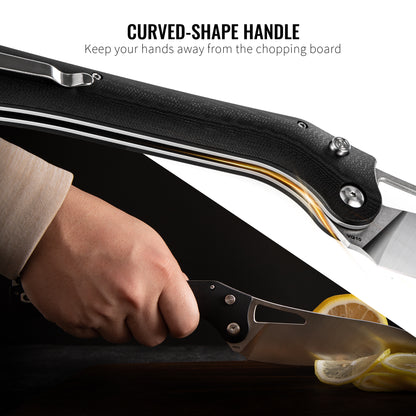 TACRAY Folding Kitchen Knife  10Cr15MoV Blade