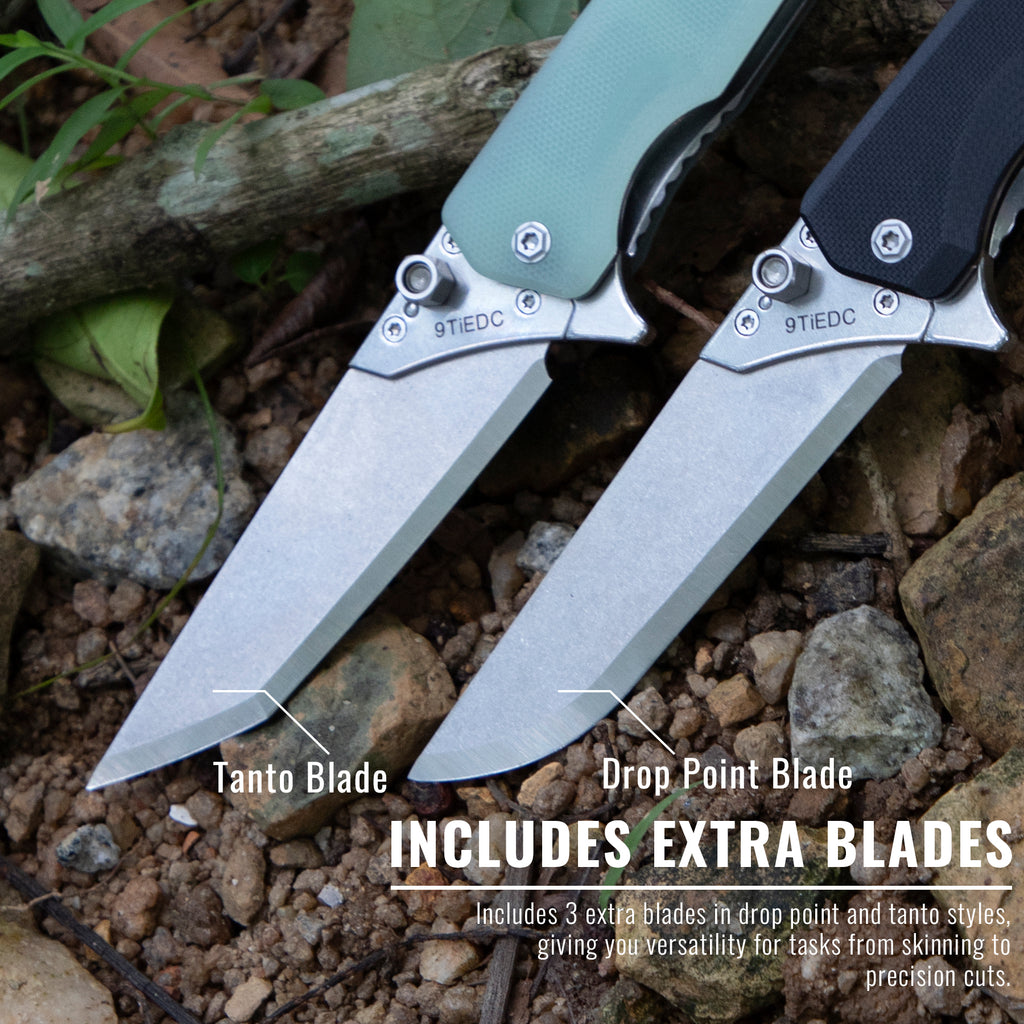 G10 Replaceable-Blade EDC Pocket Knife