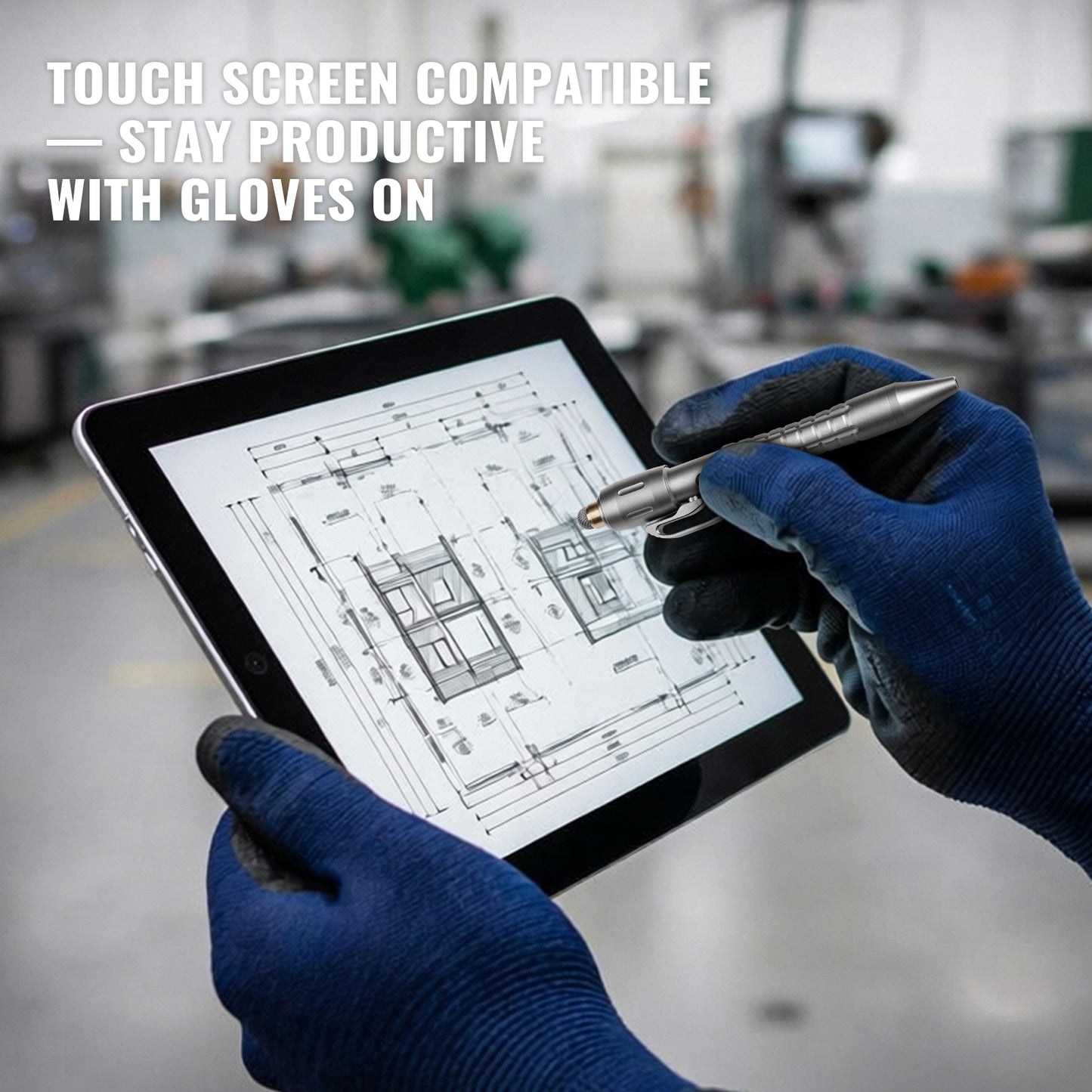 Tacray MP1 EDC Mini Titanium Pen with Replaceable Bits, Box cutter, Tungsten Tip, Screwdrivers, Pencil & Stylus