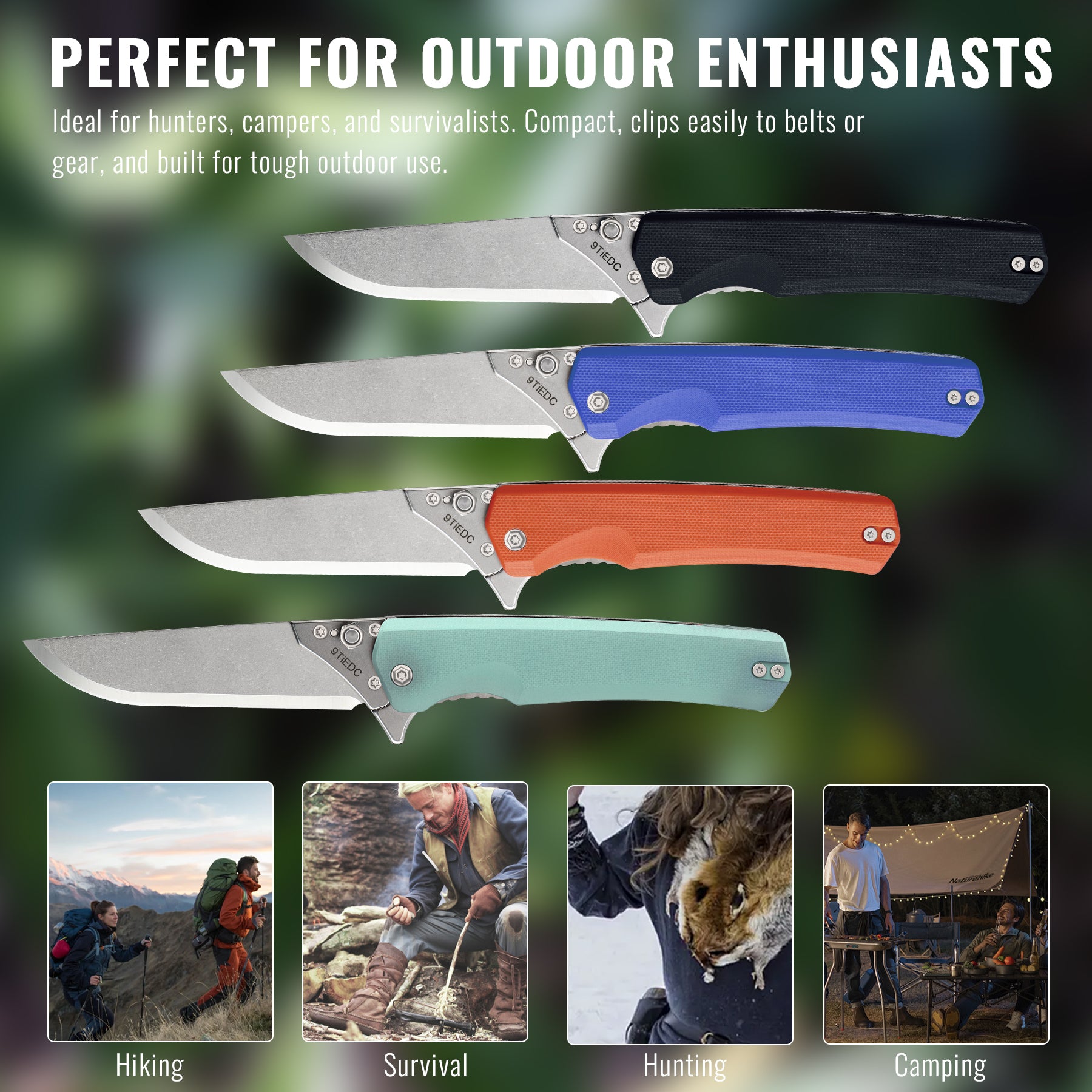 G10 Replaceable-Blade EDC Pocket Knife