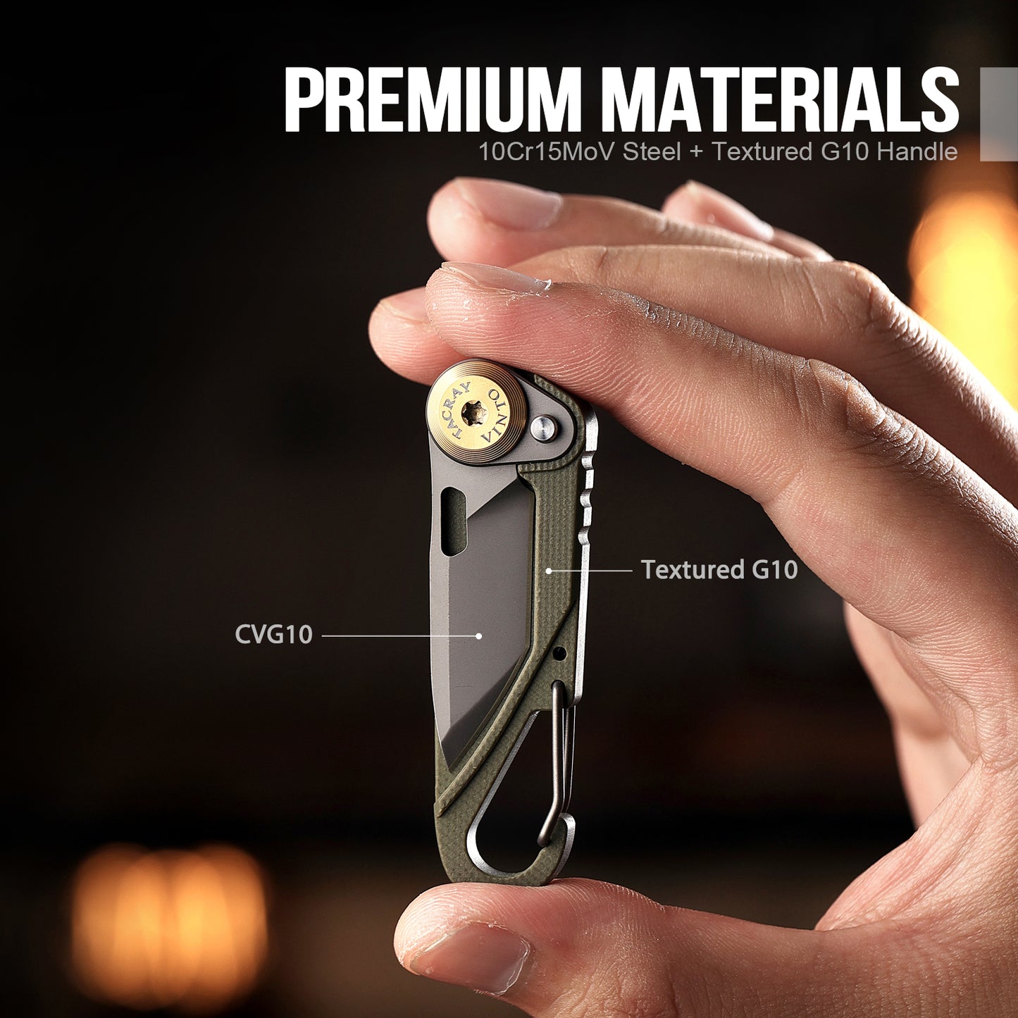 Tacray Vinto Mini EDC Multitool – Keychain Knife & Cutter