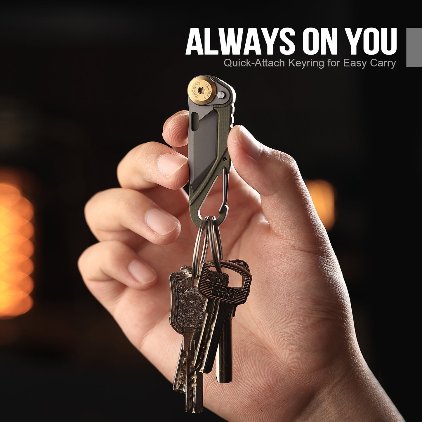 Tacray Vinto Mini EDC Multitool – Keychain Knife & Cutter