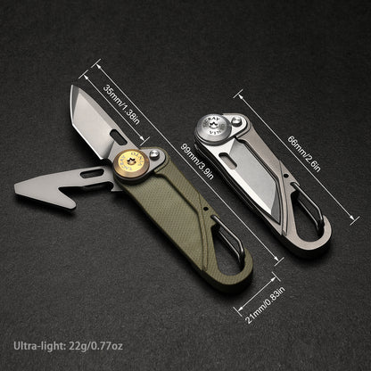 Tacray Vinto Mini EDC Multitool – Keychain Knife & Cutter