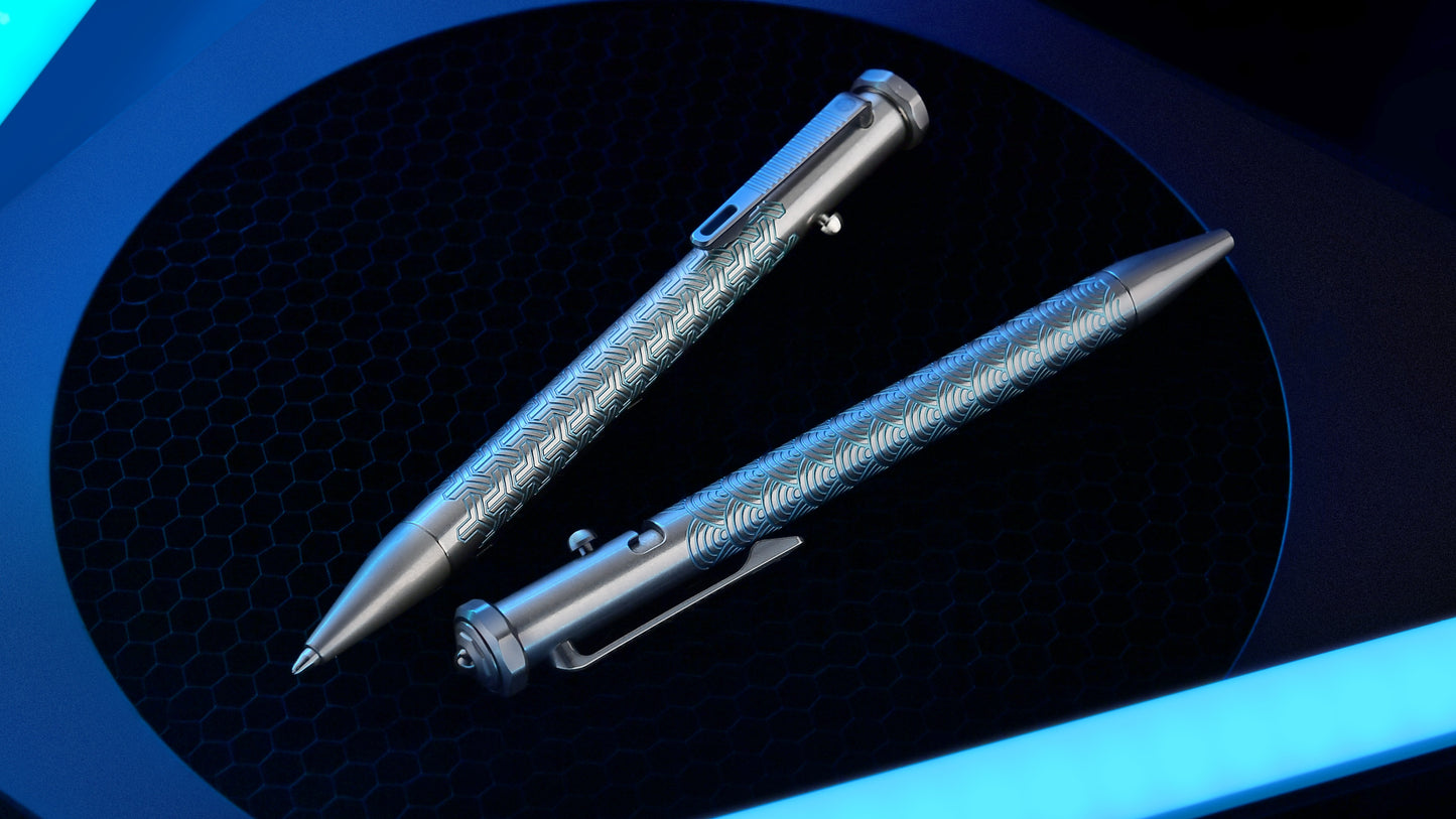 Spinium Titanium Action Bolt Pen