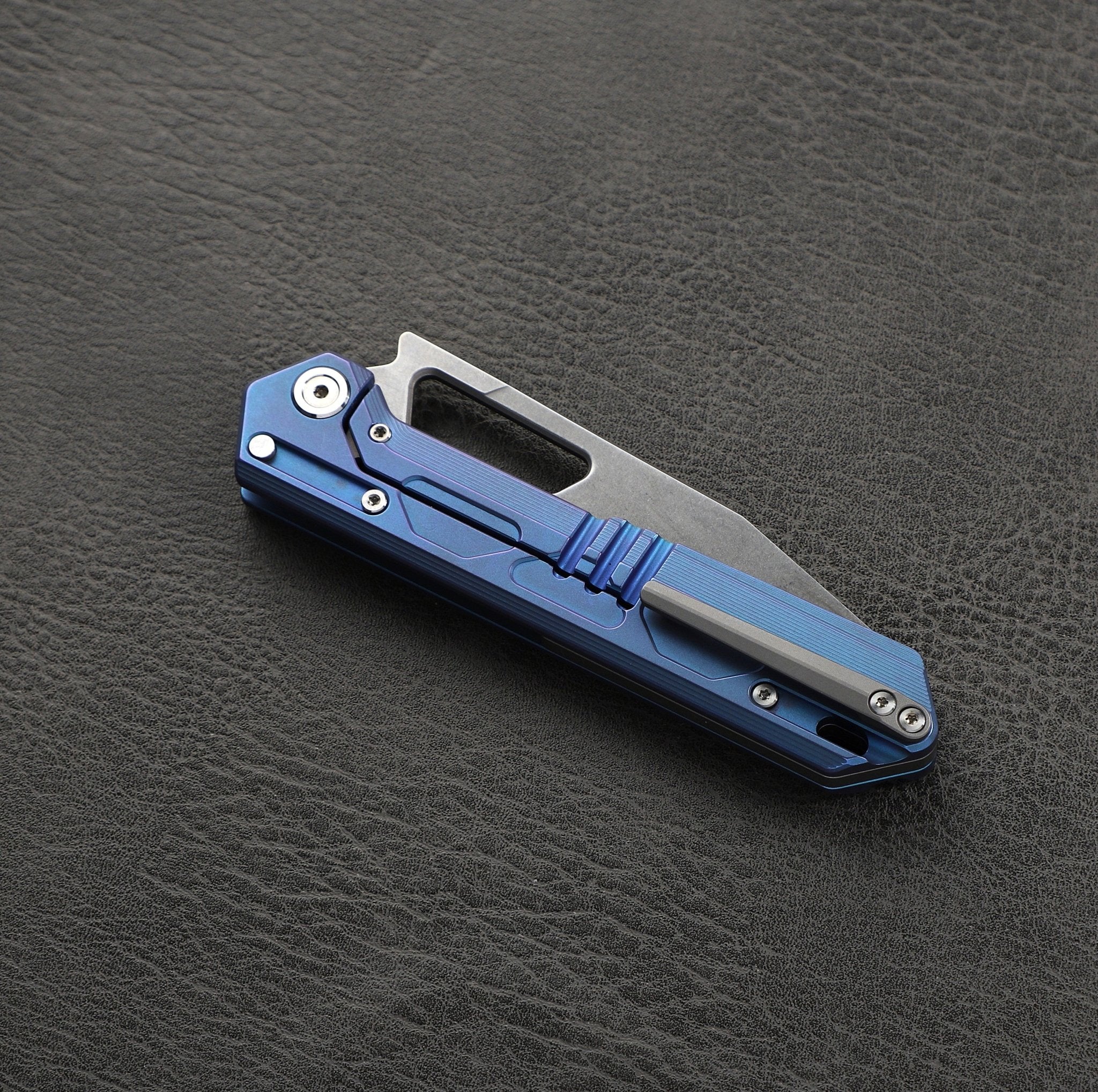 Tacray Titanium Handle Folding Chef Knife – Frame Lock
