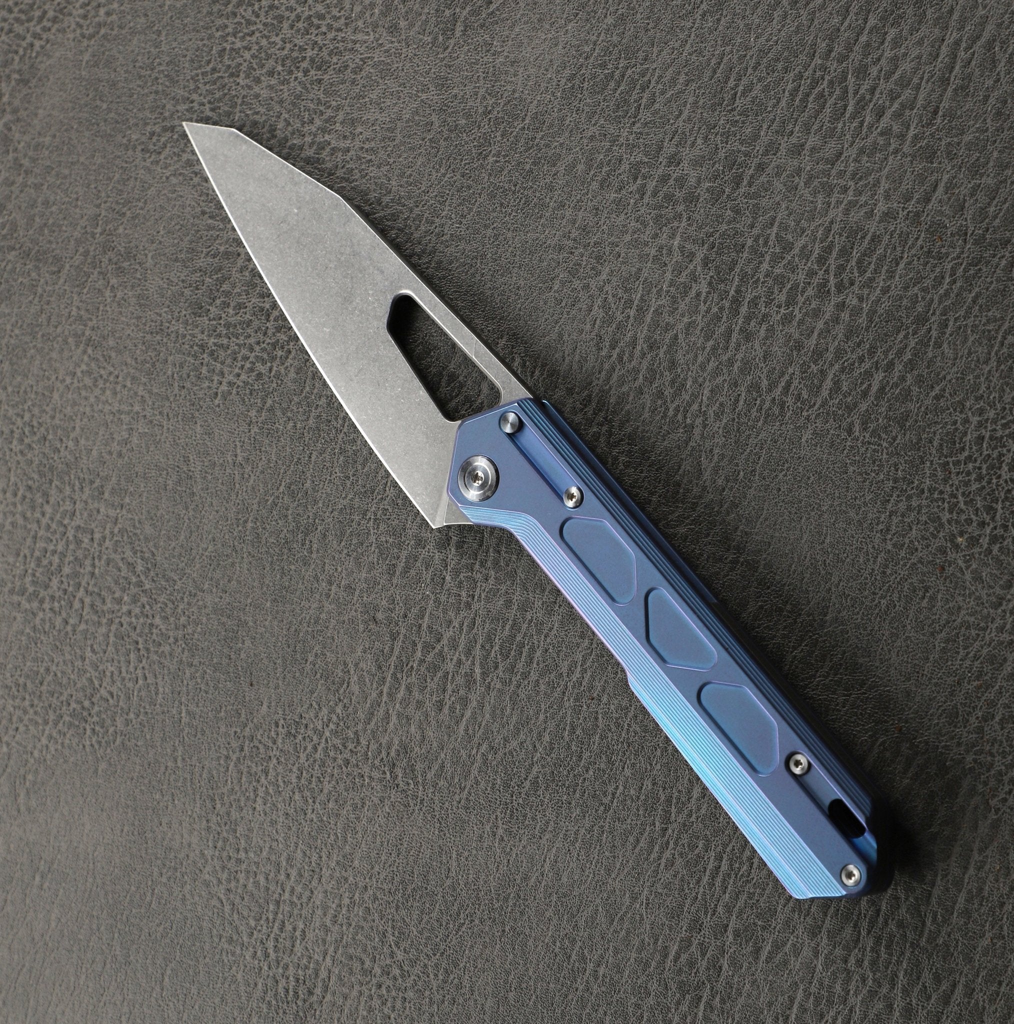 Tacray Titanium Handle Folding Chef Knife – Frame Lock