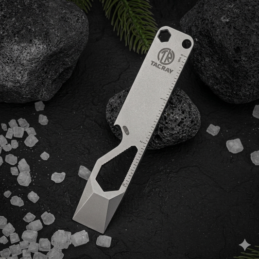 Tacray Titanium Pocket Pry Bar – EDC Emergency Multitool