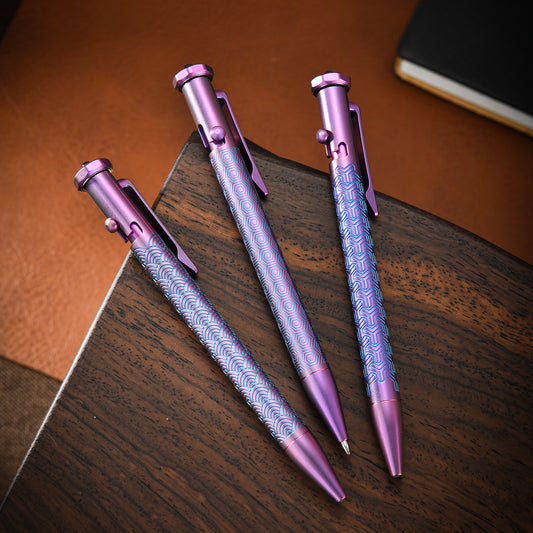 Tacray Spinium Titanium Bolt Action Pen – EDC Spinner