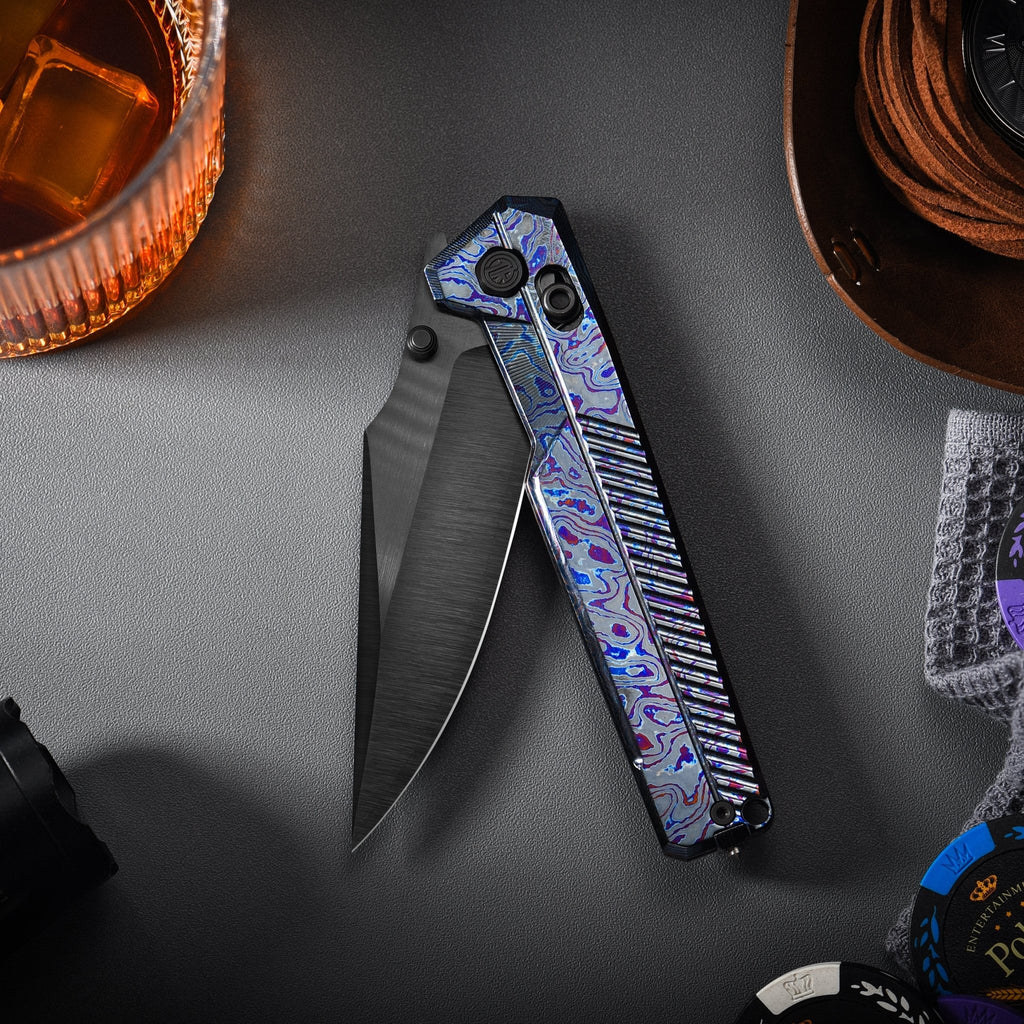 TIRAN II Crossbar Lock Limited Edition (Zirconium Titanium / Copper Damascus / ZDP-189)