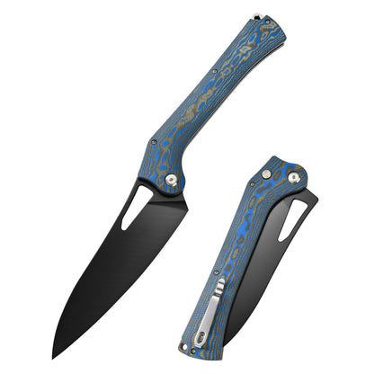Tacray Outdoor Folding Chef Knife - Mikarta Handle Edition