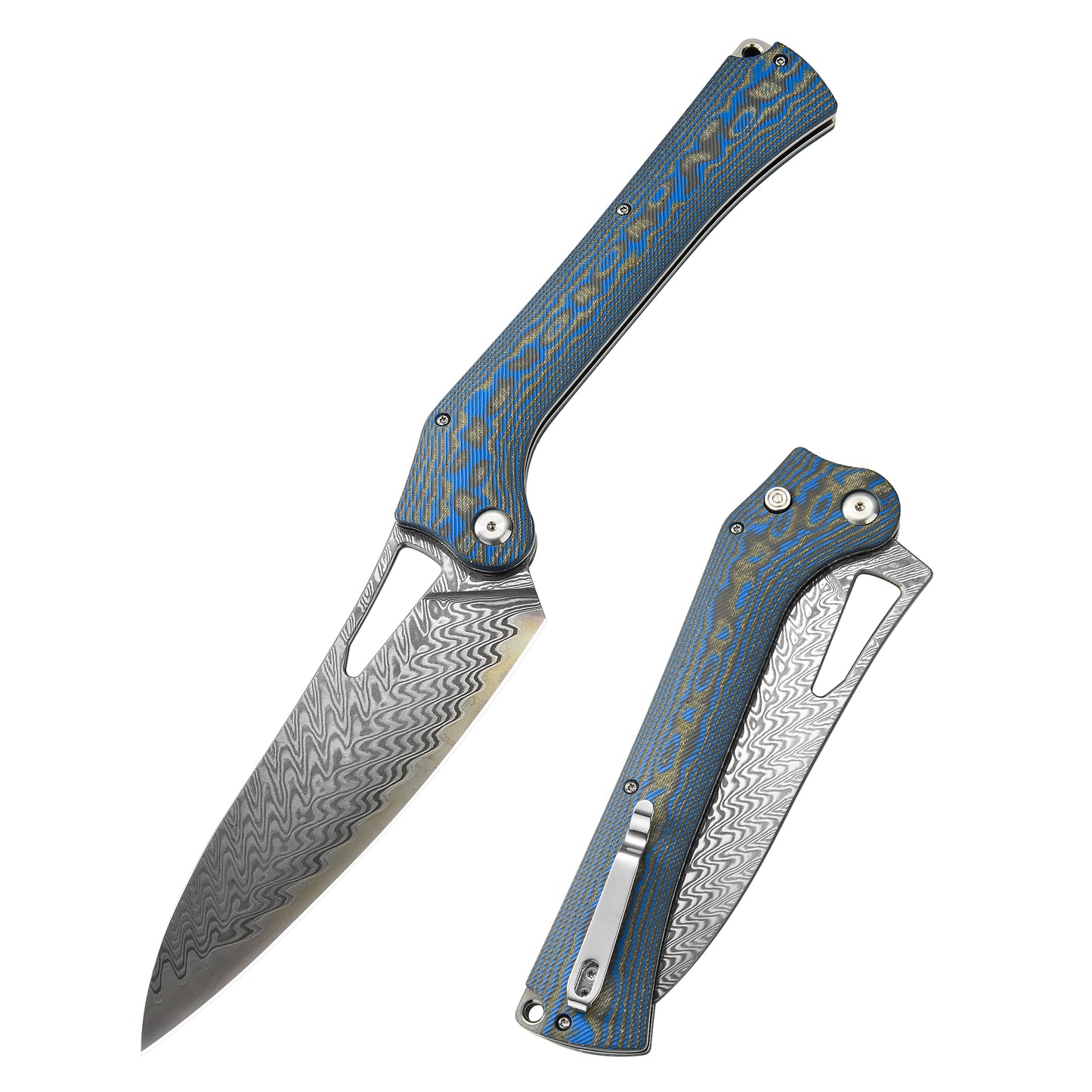 Tacray Outdoor Folding Chef Knife - Mikarta Handle Edition