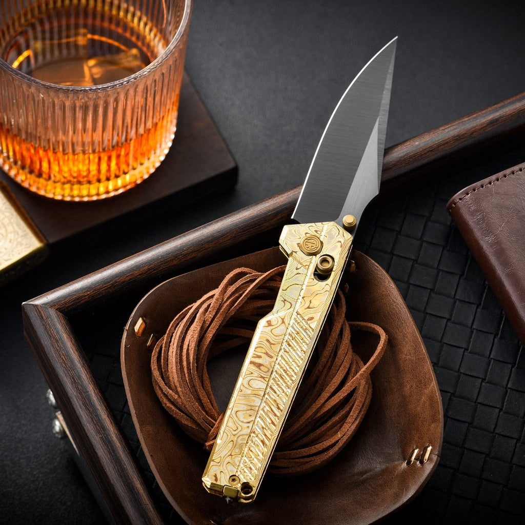 TIRAN II Crossbar Lock Limited Edition (Zirconium Titanium / Copper Damascus / ZDP-189)
