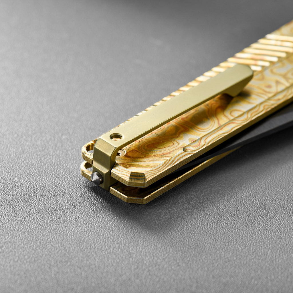TIRAN II Crossbar Lock Limited Edition (Zirconium Titanium / Copper Damascus / ZDP-189)