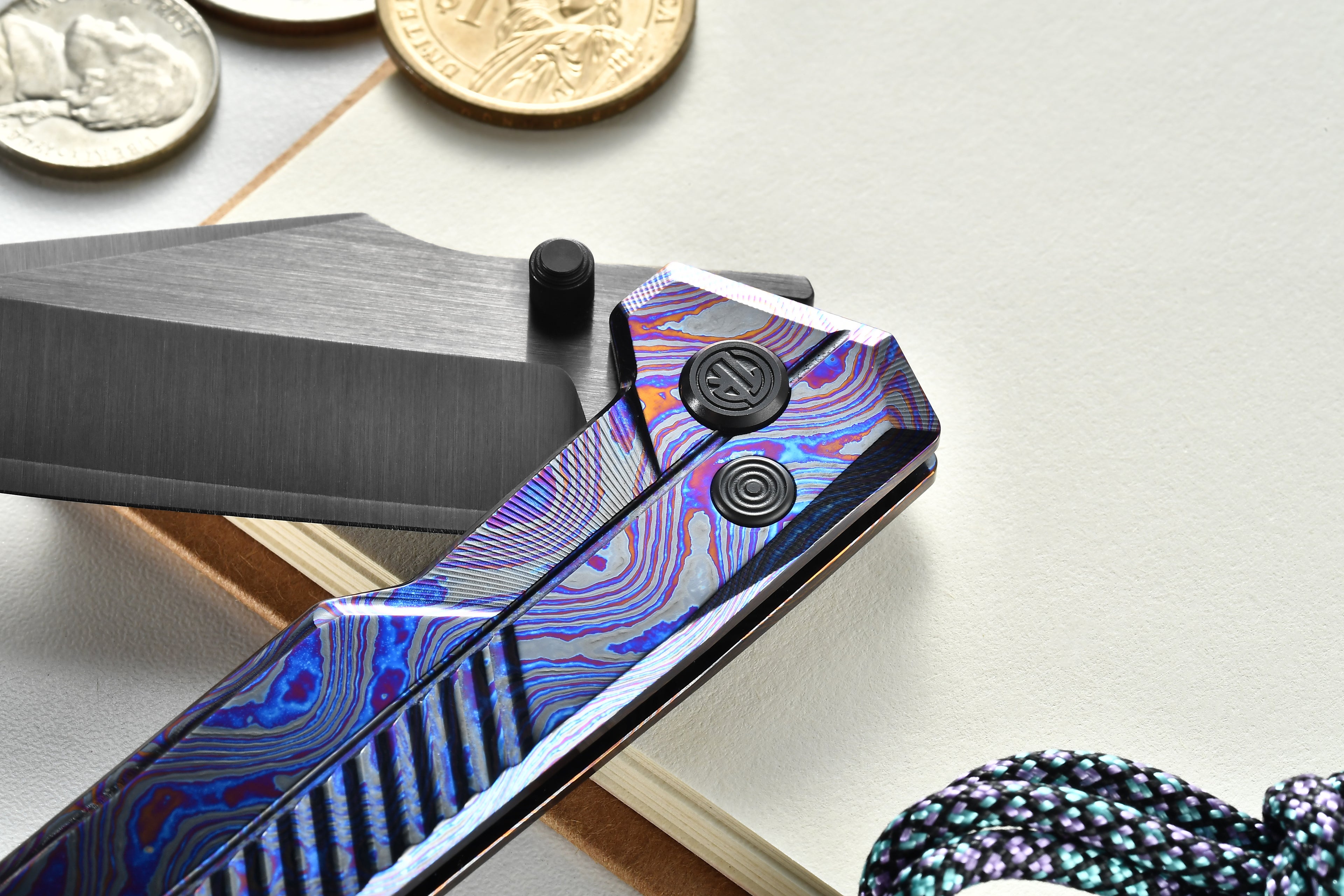 Tacray TIRAN II Limited Edition – Zircuti Handle × ZDP-189 DLC Blade detail