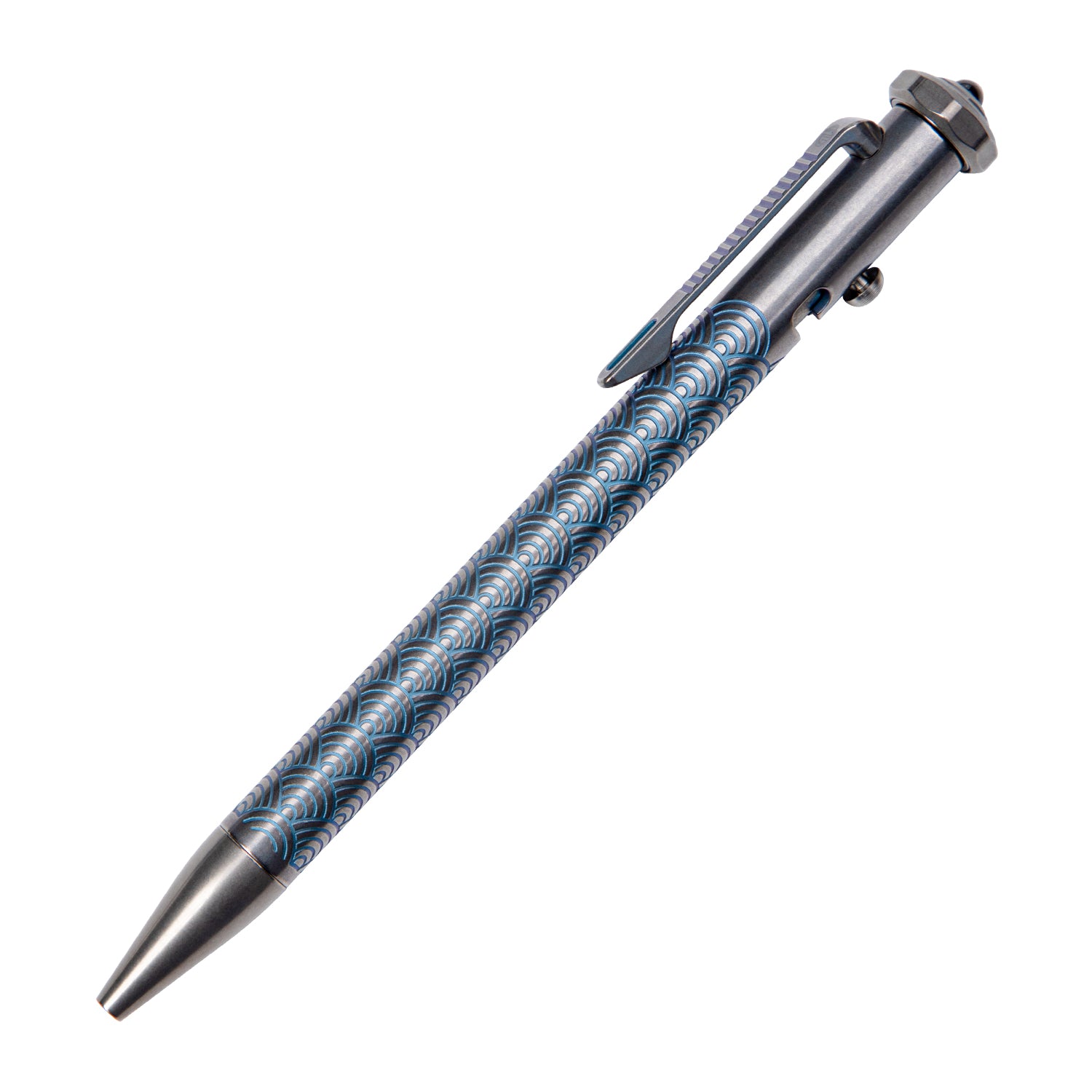 Tacray Spinium titanium edc pen with fidget spinner grey dragon scale