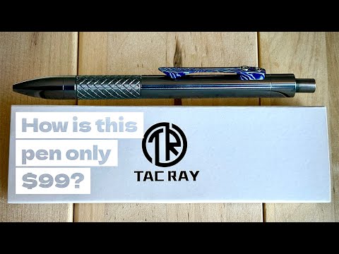 Zirconium Alloy EDC Pen — Damascus Titanium Clip