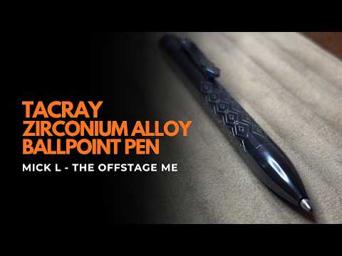 Zirconium Alloy EDC Pen — Damascus Titanium Clip