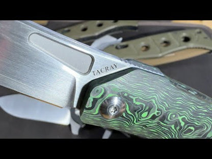 Tacray Liner Lock Knife Jungle Wear Fat Carbon(Satin)