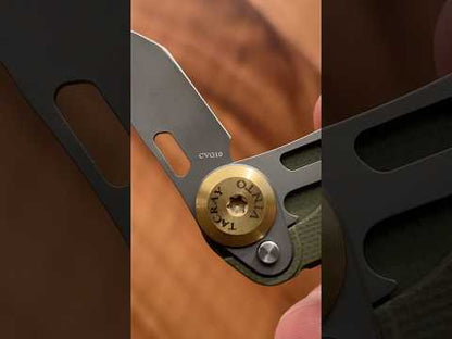 Tacray MP1 EDC Mini Titanium Pen with Replaceable Bits, Box cutter, Tungsten Tip, Screwdrivers, Pencil & Stylus