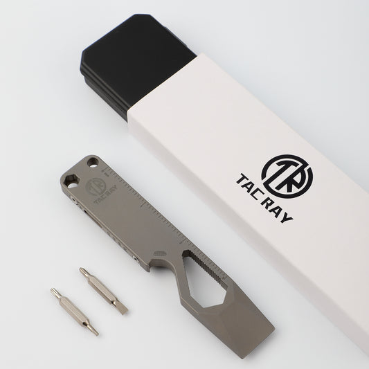 Tacray Titanium Pocket Pry Bar – EDC Emergency Multitool