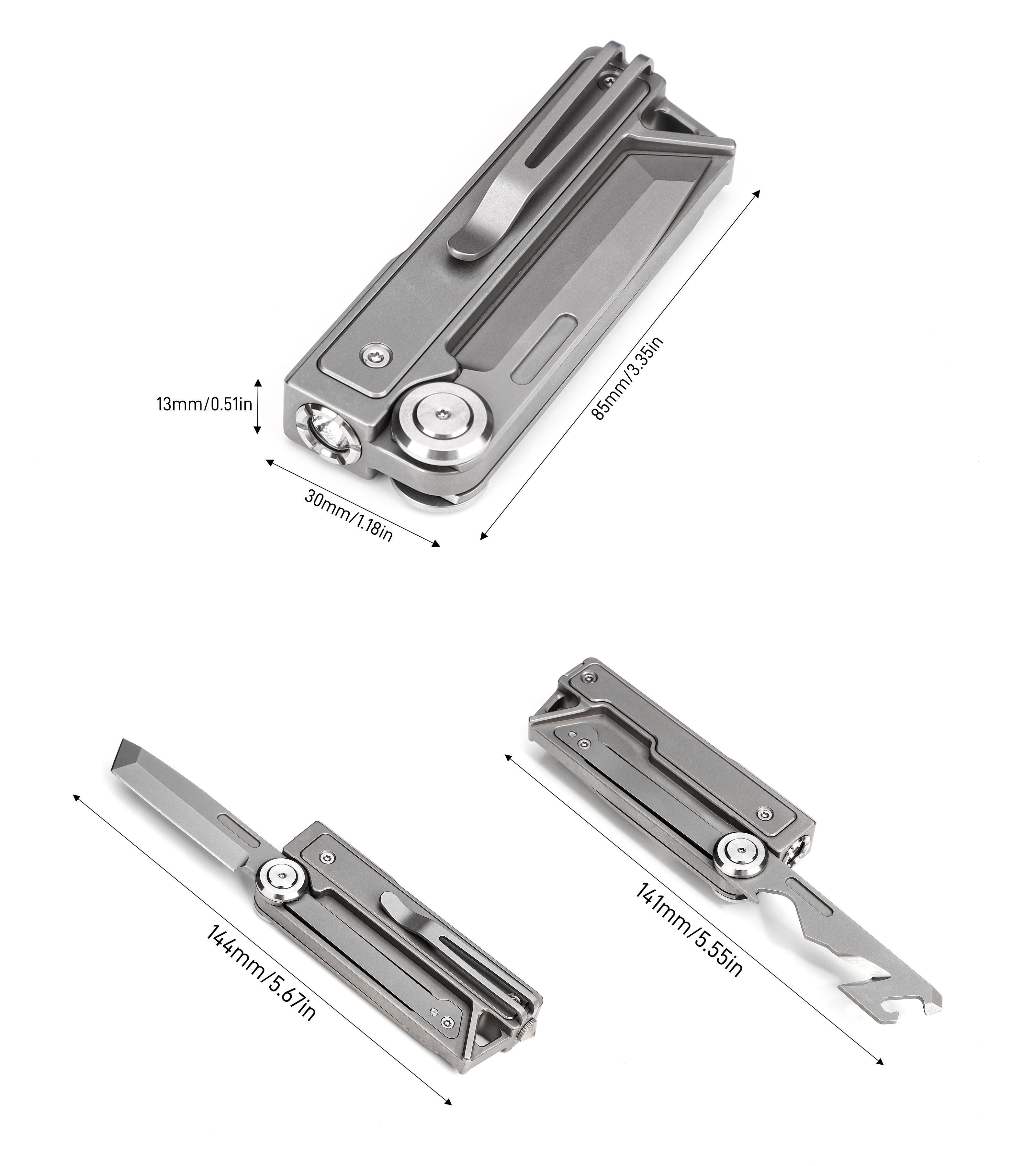 MT1 EDC Multitool with Flashlight & Knife | Tacray